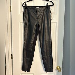 Women's Black Faux Leather Pants